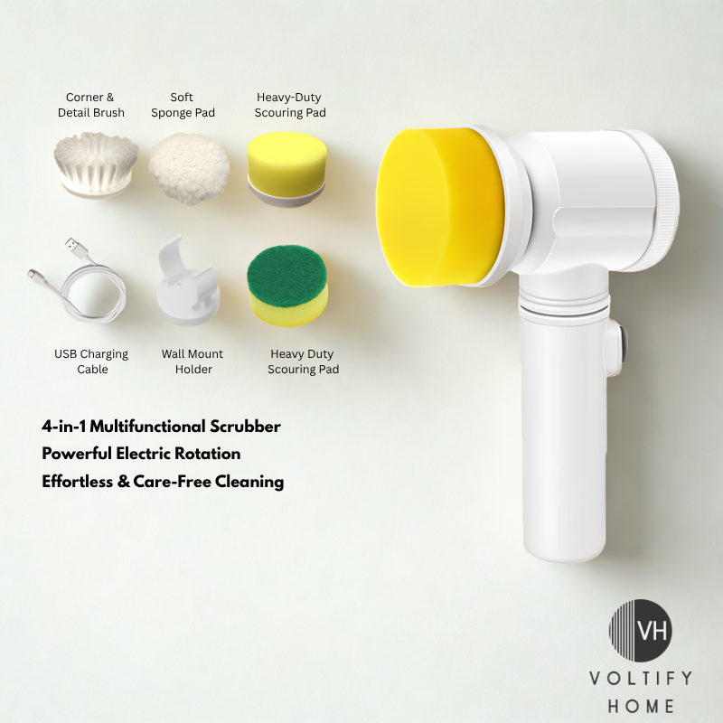 Brosse de Nettoyage Électrique Multifonctionnelle Voltify™ Ultra Power Scrubber