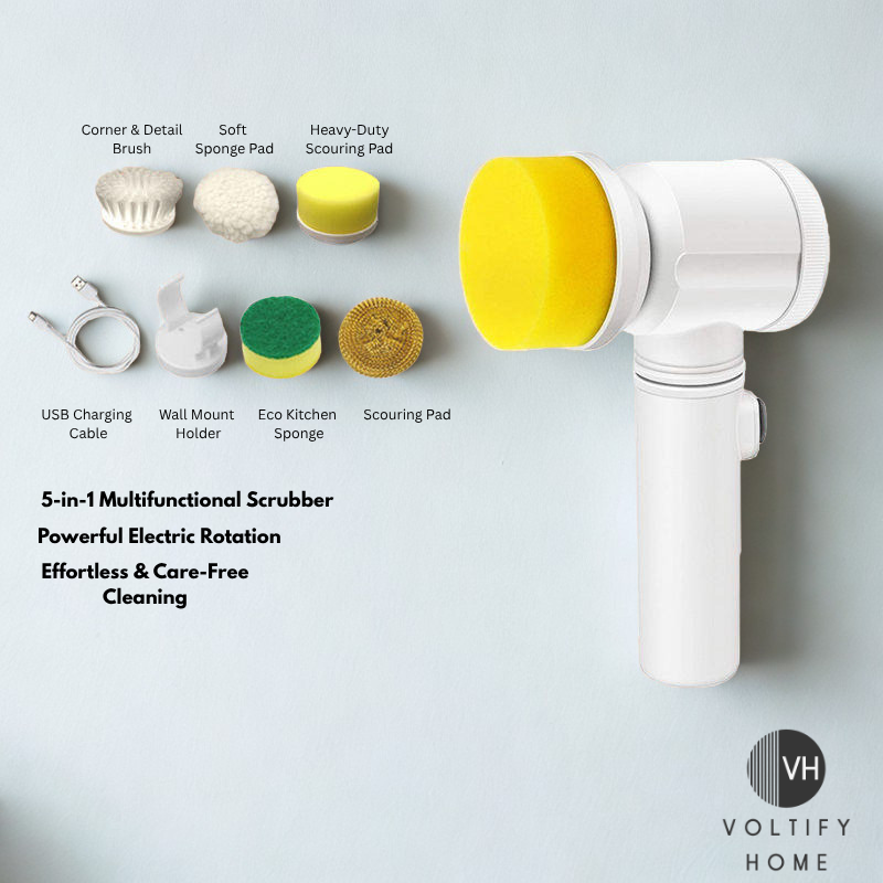 Brosse de Nettoyage Électrique Multifonctionnelle Voltify™ Ultra Power Scrubber